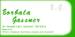 borbala gassner business card